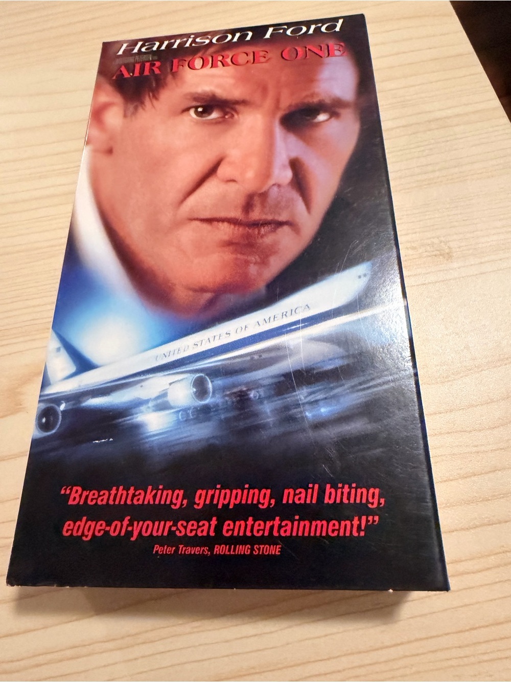 Air Force One (Harrison Ford) VHS Tape - Blue Cover